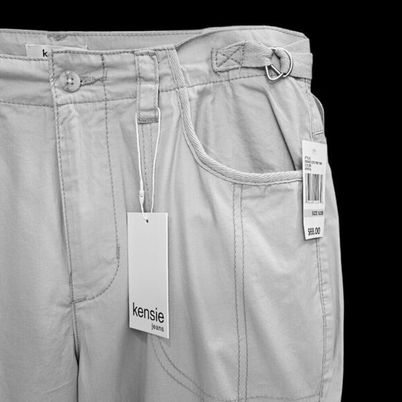 NWT Kensie Gray Cargo/Parachute Pants - 6 - Picture 4 of 11